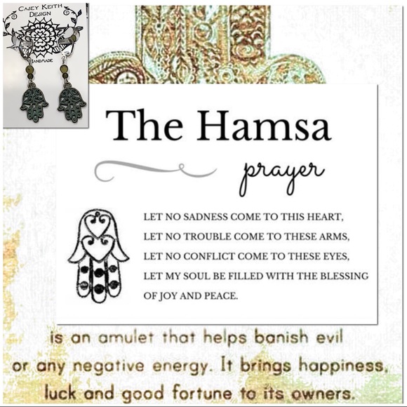 Hamsa Earrings - Picture 2 of 7